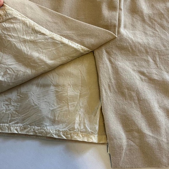 Citi by Yansi Fugel Khaki wool blend Skirt 14 - Picture 5 of 9